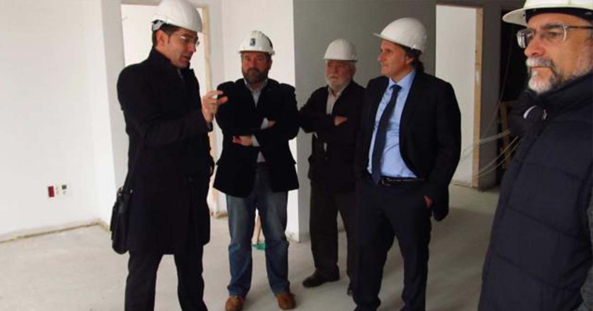 Visita institucional a las obras del Ayuntamiento de Colunga